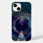 Gemini Telefoonhoesje, blauw Case-Mate iPhone Case (Achterkant)