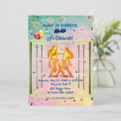 Gemini The Twins Birthday (21 mei - 20 juni) Kaart (Staand voorkant)