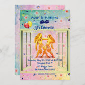 Gemini The Twins Birthday (21 mei - 20 juni) Kaart (Voorkant / Achterkant)