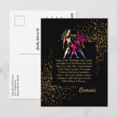 Gemini the Twins Briefkaart (Voorkant / Achterkant)