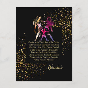 Gemini the Twins Briefkaart