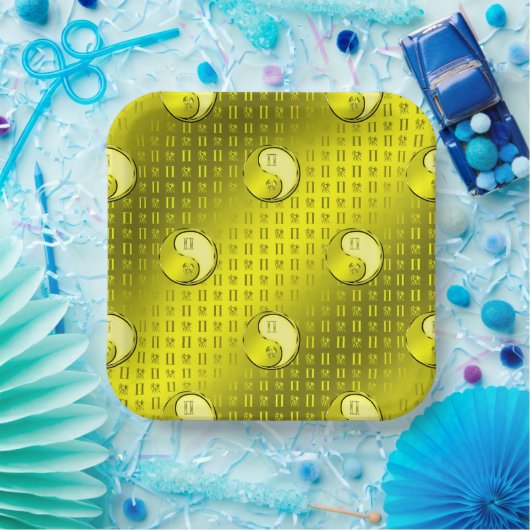 Gemini the Twins Papieren Bordje (Feest)