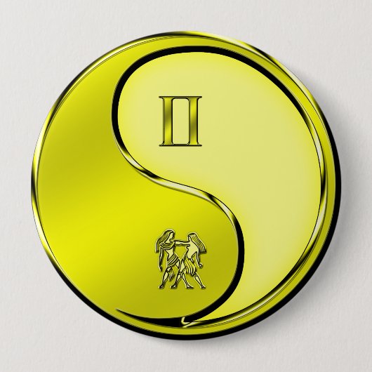 Gemini the Twins Ronde Button 4,0 Cm (Voorkant)