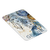 Gemini the twins verjaardagsdierentuindilogy blue magneet (Rechterzijde)