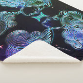 gemini the twins zodiac deanket sherpa deken (3/4)