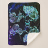 gemini the twins zodiac deanket sherpa deken (Voorkant)