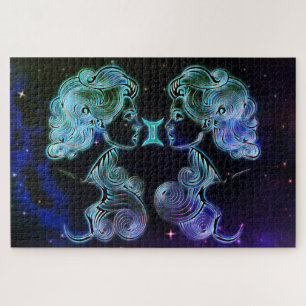 gemini the twins zodiac puzzel legpuzzel