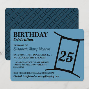 Gemini, The Twins, Zodiac Star Sign, Birthday Kaart