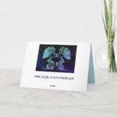 gemini the twins zodiac wenskaart kaart (Achterkant)