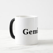 Gemini Third Zodiac Sign Mug Magische Mok (Voorkant links)