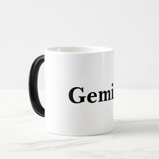 Gemini Third Zodiac Sign Mug Magische Mok (Voorkant links)