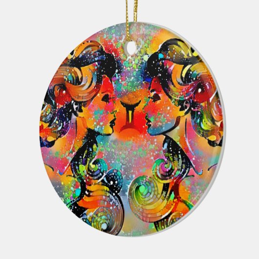 Gemini Tijuana Keramisch Ornament (Links)