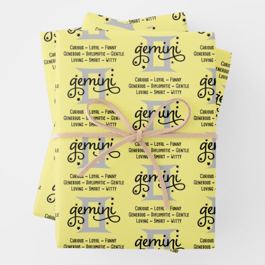 Gemini Trait Wrapping Paper Sheets (In situ)
