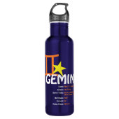 Gemini Traits Water Bottle Waterfles (Voorkant)