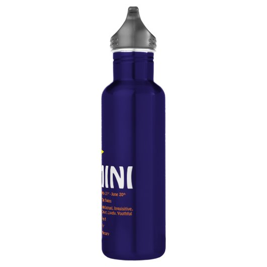 Gemini Traits Water Bottle Waterfles (Rechts)