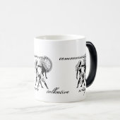 Gemini trekt Grieks-achtige Zodiac Magische Mok (Voorkant rechts)