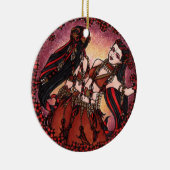 Gemini Tribal Belly Dance Keramisch Ornament (Rechts)
