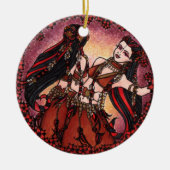 Gemini Tribal Belly Dance Keramisch Ornament (Voorkant)