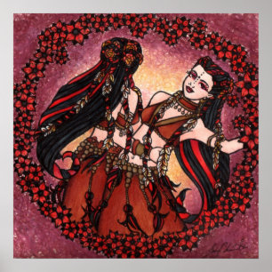 Gemini Tribal Belly Dance Poster