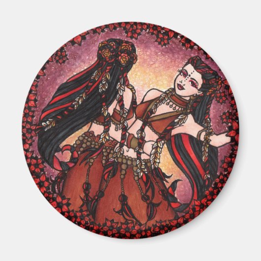 Gemini Tribal Belly Dancers Magneet (Voorkant)
