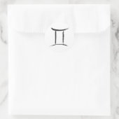 GEMINI Tweelingen Dualiteit Sterrenbeeld Mei Juni Ronde Sticker (Tas)