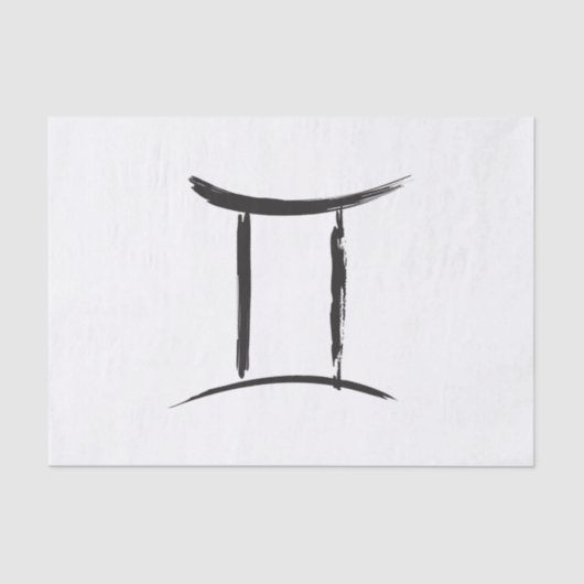 GEMINI Tweelingen Dualiteit Sterrenbeeld Mei Juni  Tissuepapier (Voorkant)