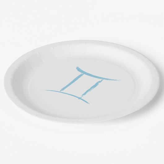 GEMINI Tweelingen Mei Juni Zodiac Astrologie Verja Papieren Bordje (Gekanteld)