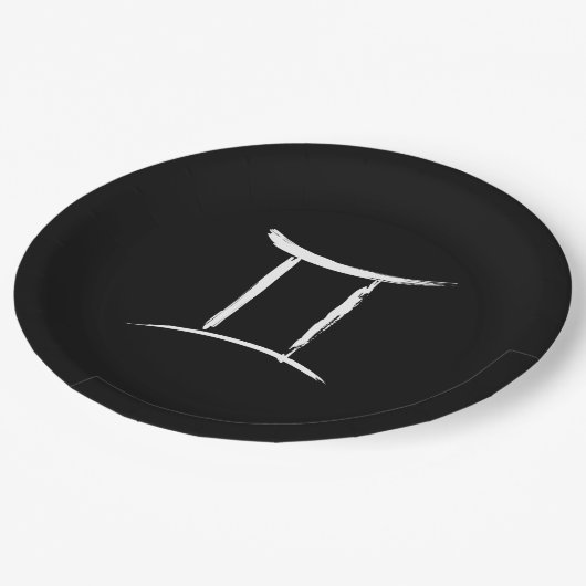 GEMINI Tweelingen Mei Juni Zodiac Astrologie Verja Papieren Bordje (Gekanteld)