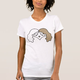 Gemini twijfelt aan goud en zwarte zodische astrol t-shirt