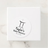 GEMINI Twins Astrology Zodiac Sign Baby shower Bedankjes Labels (In situ)