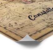 Gemini Twins Constellation Star Map June Poster (Hoek)