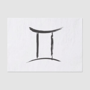 GEMINI Twins Duality Zodiac May June Astrology Tissuepapier