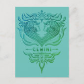 Gemini Twins Emblem Briefkaart (Voorkant)