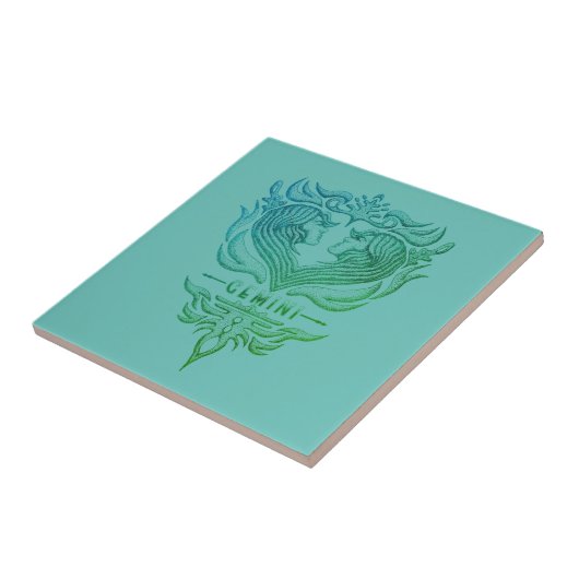 Gemini Twins Emblem Tegeltje (Zijkant)