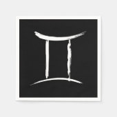 GEMINI Twins May June Zodiaal Astrology Birthday Servet (Voorkant)