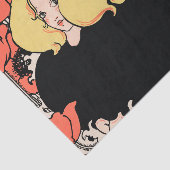 Gemini Twins Red en Black Twins Art Deco Tissuepapier (Detail)