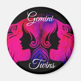 Gemini Twins Zodiac Horoscope Sign Magnet