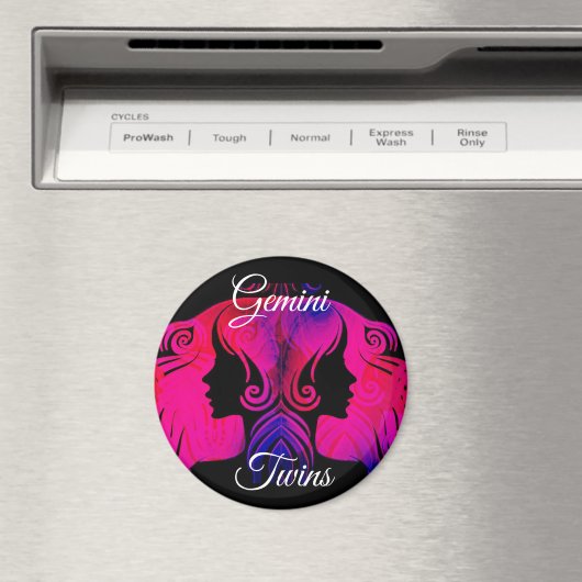 Gemini Twins Zodiac Horoscope Sign Magnet (Insitu (Vaatwasser))