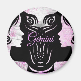 Gemini Twins Zodiac Horoscope Sign Magnet