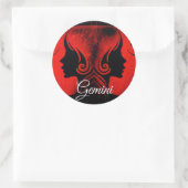 Gemini Twins Zodiac Horoscope Sign Stickers (Tas)
