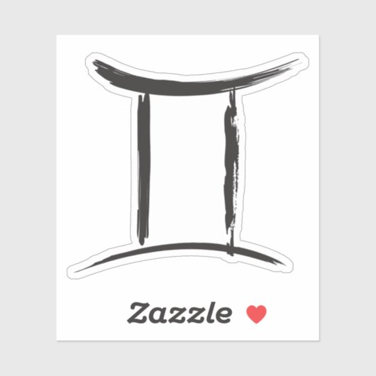GEMINI Twins Zodiac Sign Spring May June Astrology Sticker (Vel)