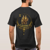 Gemini Unieke Sterrenbeeld, sterrenbeeld T-Shirt (Achterkant)