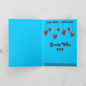 Gemini Valentijn/Zodiac Card. Feestdagen Kaart (Binnen)