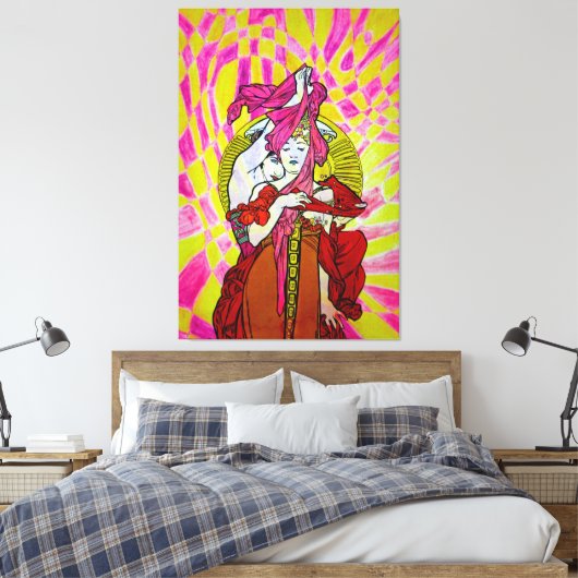 Gemini van Michael Moffa Canvas Afdruk (Insitu (Slaapkamer))