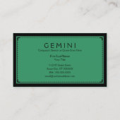 gemini-verfijning visitekaartje (Achterkant)