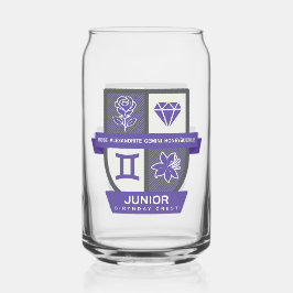 Gemini Verjaardagswap™ voor 1-21 juni Blikvorm Glas