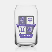 Gemini Verjaardagswap™ voor 1-21 juni Blikvorm Glas (Achterkant)