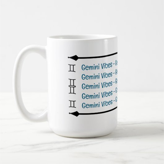 Gemini Vibes Coffee Mok (Links)
