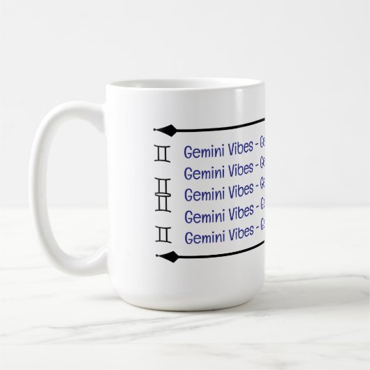 Gemini Vibes Coffee Mok (Links)