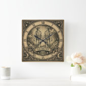 Gemini Vintage Zodiak Wandklok (Huis)